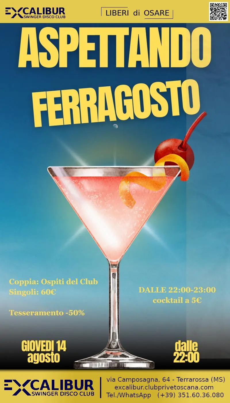 Swinger club prive evento Aspettando Ferragosto